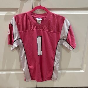 Youth Pink and White Sports Jersey
